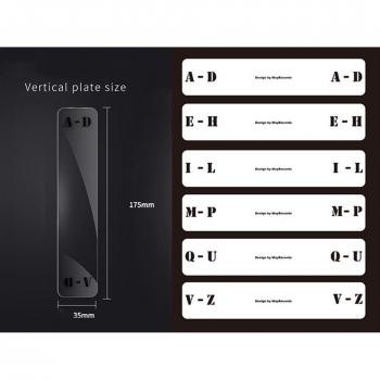 6-Piece Alphabet Record Dividers