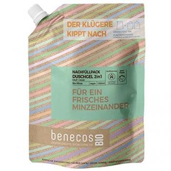 Gel de Baño Benecos Menta 2en1 – Envase 1 Lt – Bio‑Friendly