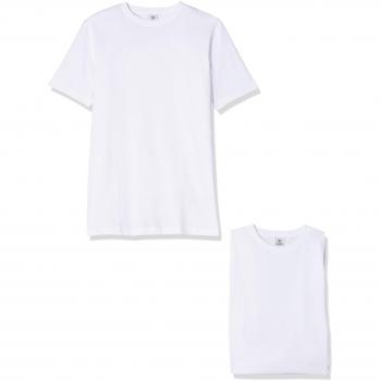 LERROS Herren Rundhals T-Shirt Doppelpack Weiß Small