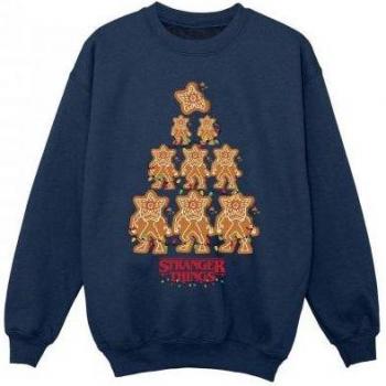 Stranger Things Gingerbread Sweatshirt in Black, 12‑13 Kids’ Size