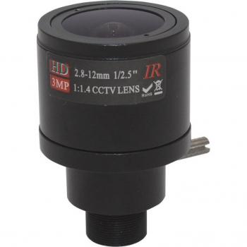 Objectif Varifocal 3MP M12 2.8‑12 mm IR