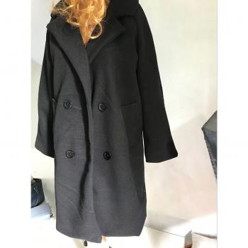 Veste Longue Laine Mélangée