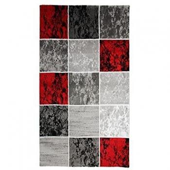 Tapis SUBWAY CUBE, 80x150 cm, Rouge
