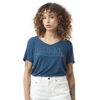 T-shirt Femme Vondutch en Viscose – Bleu 38