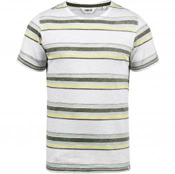 !Solid Sid Herren T-Shirt Kurzarm mit Streifen und Rundhalsausschnitt, 100% Baumwolle, Größe:M, Farbe:Ivy Green