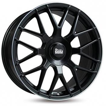 MAM GT1 Alufelge Schwarz – 7,5 × 17 mm, 5/108 + 114,3 ET 45, LPP‑Finish