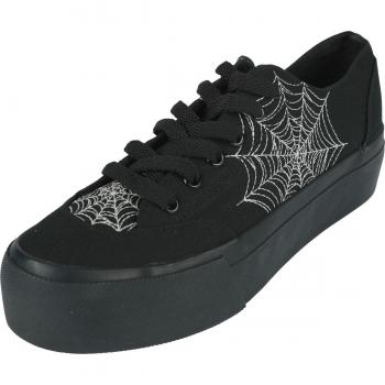 Shadow Silk Plate‑Cut Sneakers