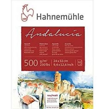 Andalucia Watercolor Paper Block 500g/m², 24x32cm, 12 Sheets