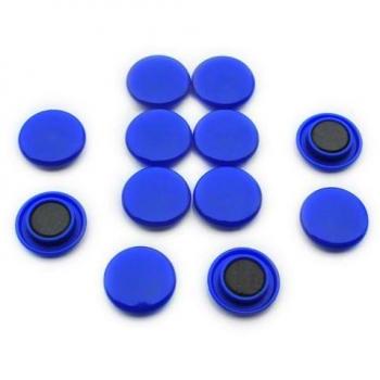 Magneti blu per bacheca/frigorifero, 30 x 8 mm, confezione da 12