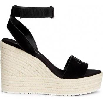 Sandales Noires à Talons Wedge Femme Calvin Klein
