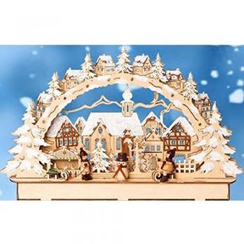 Winterlichtbogen LED „Schneemann & Kinder“ – 1‑Tlg
