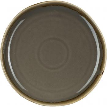 Glaze Piatto Rotondo 27 cm, 6 unici in grigio