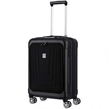 TITAN 4-Rad Handgepäck Trolley, Bordtrolley 55 cm, 42 Liter, Atomic Black, Made in Germany