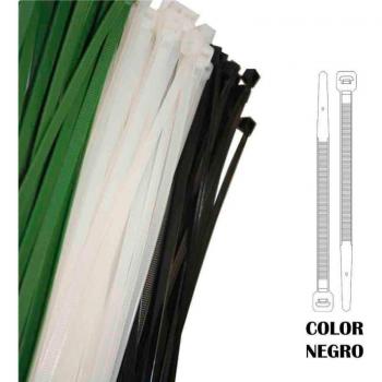 Colliers de fixation réutilisables noirs 250 x 4,8 mm – lot de 100