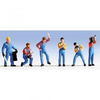 Noch 15108 Car & Auto Mechanics HO Scale Figure Set