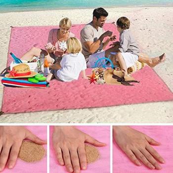 Drap de plage anti-sable XXL 200 x 150 cm