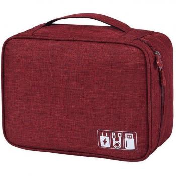Cationic Fabric Zippered Cable Management Bag
