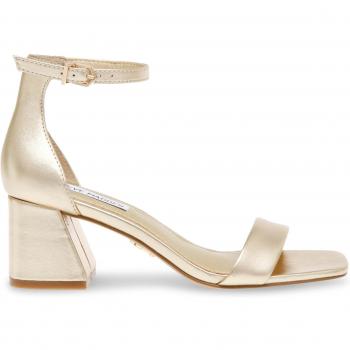 Sandali da donna Steve Madden Epix in pelle dorata
