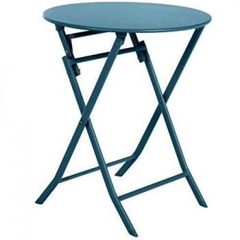 Piatto Verde: Tavolo Rotondo Blu Anatra per Due