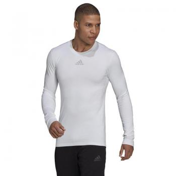 Adidas Techfit Langarmshirt Herren M Weiß
