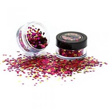 Biologisch abbaubarer Seeigel mit Glitzer, pink und chunky – Metamorph