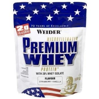 Weider 500 g Strawberry‑Vanilla Ultrafiltrated Whey Protein, 24 g +2 g L‑Glutamine