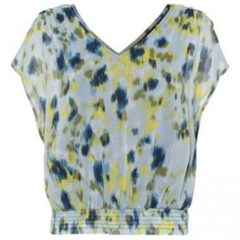 Chiffonbluse ZERO zero Chiffonbluse mit Rückenausschnitt Gr. 40, blau