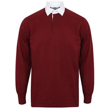 Front Row Men's Classic Rugby Polo, Multicolored, Long Sleeve