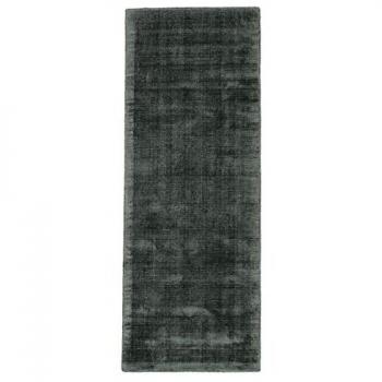 Ava Dark Green Handmade Viscose Silky Runner