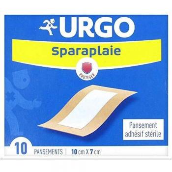 URGO SPARAPLAIE PANSEMENT ADHÉSIF STÉRILE 10 X 7 CM 10 PANSEMENTS