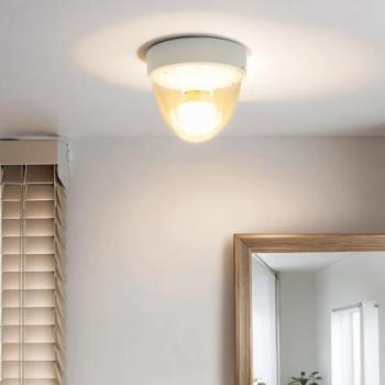 Éclairage Moderne 18 cm – Plafonnier Blanc E27