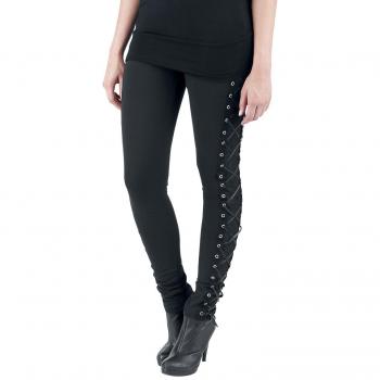 Vixxsin Gothic Leggings mit Korsett