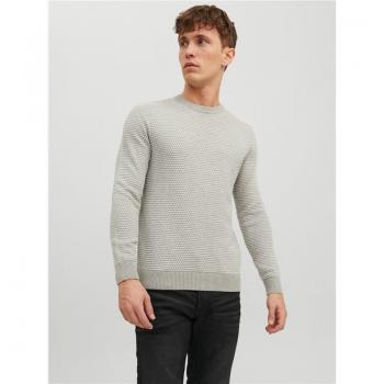 Jersey Jack & Jones Cuello Redondo Atlas para Hombre en Color Light Grey Melange