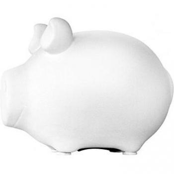 Salvadanaio KCG Piccolo Maiale Bianco 12,5 cm