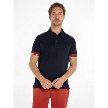 Tommy Hilfiger Polo Interlock A Maniche Corte Blu Deserto M