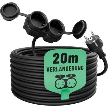 Rallonge 20m Résistante aux Intempéries IP44