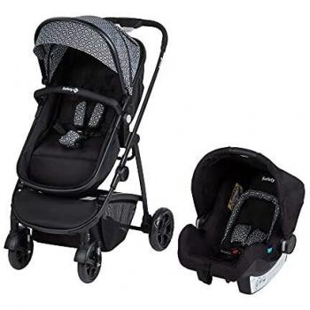 Safety 1st HELLO 3in1 Passeggino con Navicella Ovetto Neonato con Capottina, Coprigambe e Parapioggia Inclusi Geometric