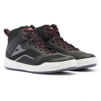 Dainese Suburb Air Scarpe moto da donna, Nero/Bianco/Rosso, taglia 39