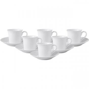 Villeroy & Boch Cellini Tassen mit Untertassen 6er Set