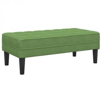 Coussin de banc en velours vert clair – 113×57×39 cm
