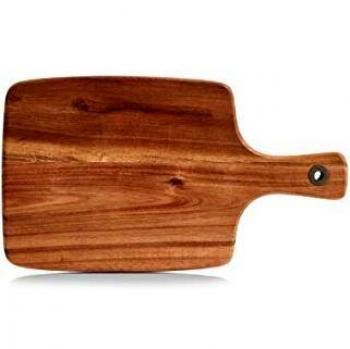Akazien-Schneidebrett Zeller – 32,5 x 18,5 x 1,2 cm mit Griff