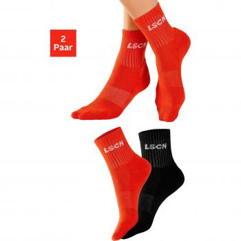 LSCN by LASCANA Tennis-Socken 2‑Paar Set mit Halbfussfrottee