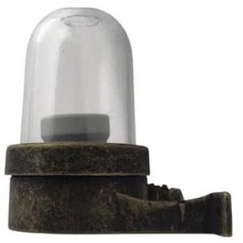 Stilvolle Wandlampe für den Außenbereich, Messing und Glas, E27