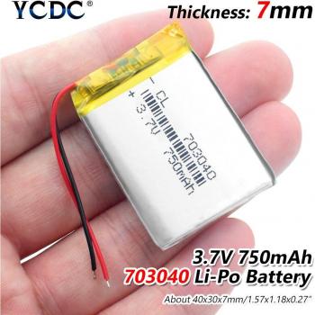 Batterie rechargeable 703040 3.7V 750mAh