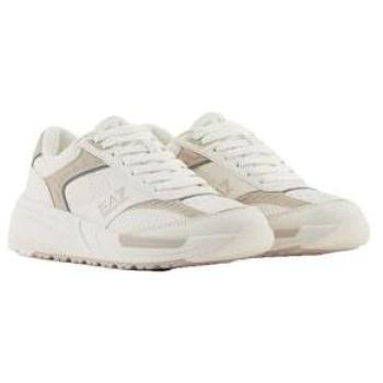 EA7 Emporio Armani Off‑White Cement Collection – UK 6.5 Dual‑Gender Trainers