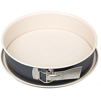 Zenker Crème Noir 28 cm Springform – Rund, 7 cm hoch – Antihaft & auslaufsicher – Grau/Beige