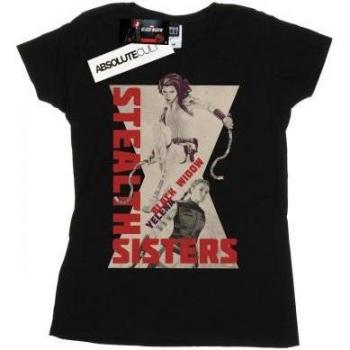 Marvel Womens/Ladies Black Widow Movie Stealth Sisters Cotton T-Shirt