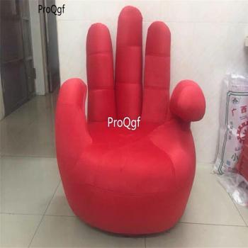 Ngryise Five Finger Design Red Taburete Chair Cover