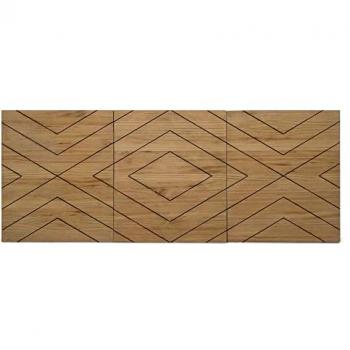 Cabecero Tríptico Rombos ECO 180x59cm en Pino Macizo Acabado Vintage