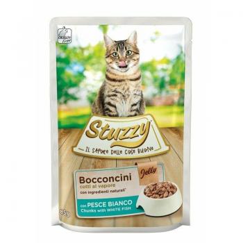 Stuzzy Bocconcini Jelly Con Pesce Bianco Per Gatti Adulti Bustina 85g